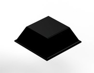 imagen de 3M Bumpon SJ5023 Black Bumper/Spacer Pad - Square Shaped Bumper - 0.81 in Width - 0.3 in Height - 67388