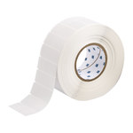 imagen de Brady THT-131-461-3 Rollo de etiquetas troqueladas para impresoras - 1 pulg. x 1 pulg. - Poliéster - Transparente/Blanco - B-461