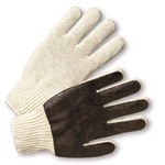 imagen de West Chester K708SPC Brown/White Large Cotton/Polyester/PVC General Purpose Gloves - PVC Palm & Fingers Coating - 9.5 in Length