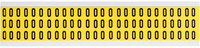 imagen de Brady 3410-0 Etiqueta de número - 0 - Negro sobre amarillo - 11/32 in x 1/2 in - B-498