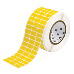 imagen de Brady THT-5-8591-10-YL Rollo de etiquetas troqueladas para impresoras - 14 pulg. x 0.5 pulg. - Poliéster - Amarillo - B-8591