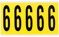 imagen de Brady 3460-9 Etiqueta de número - 9 - Negro sobre amarillo - 1 3/4 pulg. x 5 pulg. - B-498