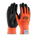 imagen de PIP G-Tek 3GX 19-D340OR Black/Orange X-Small Cut-Resistant Gloves - ANSI A4 Cut Resistance - Nitrile Palm & Fingertips Coating - 8.7 in Length - 19-D340OR/XS