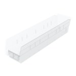 imagen de Akro-mils 123 cu in Transparente Polímero de grado industrial Estante Contenedor de almacenamiento - longitud 17 7/8 pulg. - Ancho 4 1/8 pulg. - Altura 4 pulg. - Compartimientos 1 - 30128SCLAR