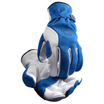 imagen de PIP Caiman 1302 Blue Large Leather Driver's Gloves - Keystone Thumb - 1302-5