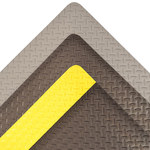 imagen de Notrax Saddle Trax Tapete de piso antifatiga y ergonómico 979 979S0312BL - 3 pies x 12 pies - Vinilo - Placa de diamante - Negro - 979 3 X 12 BLK