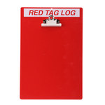 imagen de Brady Rectángulo Cartel de registro de etiqueta roja Rojo - 9.5 pulg. Ancho x 14 pulg. Altura - 122050