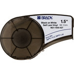 imagen de Brady 21-1500-427M Cartucho de etiquetas para impresora - 1 1/2 pulg. x 14 pies - Vinilo - Negro sobre blanco - B-427