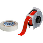 imagen de Brady Toughstripe 142166 Rollo de etiquetas para impresora - 1.125 pulg. x 100 pies - Poliéster - Rojo - B-483