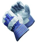 imagen de PIP 85-7500 Black/Blue/Gray/Red Large Split Cowhide Leather Work Gloves - Wing Thumb - 10.5 in Length
