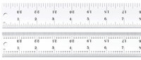 imagen de Starrett Acero templado para resortes pesados Regla de acero - longitud de 24 pulg. - ancho de 1-1/4 in - espesor de 1/10 pulg. - C404R-24