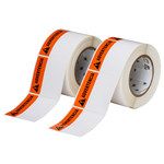 imagen de Brady THTEL-184-483-1-AV Rollo de etiquetas troqueladas para impresoras - 3 pulg. x 3 pulg. - Poliéster - Blanco - B-483