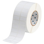imagen de Brady THT-6-351-10 Rollo de etiquetas troqueladas para impresoras - 1.5 pulg. x 3/4 pulg. - Vinilo - Blanco - B-351