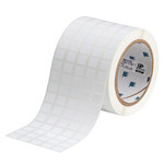 imagen de Brady THT-12-351-10 Rollo de etiquetas troqueladas para impresoras - 0.5 pulg. x 0.437 pulg. - Vinilo - Blanco - B-351