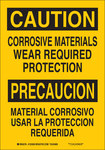 imagen de Brady B-555 Aluminio Rectángulo Letrero de material peligroso Amarillo - 10 pulg. Ancho x 14 pulg. Altura - Idioma Inglés/Español - 125370