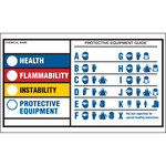 imagen de Brady 60332 Etiqueta de derecho a saber - 3 1/2 pulg. x 2 pulg. - Poliéster - Negro/Azul/Rojo/Amarillo sobre blanco