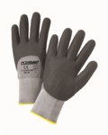 imagen de West Chester PosiGrip 715SNFTKD Gray Large Nylon Work Gloves - Nitrile Full Coverage Except Cuff Coating - 715SNFTKD/L