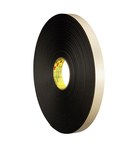 imagen de 3M 4492B Black Double Coated Foam Tape - 1 in Width x 72 yd Length - 1/32 in Thick - 30420