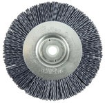 imagen de Weiler Burr-Rx 31100 Wheel Brush - 4 in Dia - Crimped Round Nylon Bristle