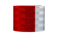 imagen de 3M Diamond Grade 983-326 NL Red / White Reflective Tape - 1 in Width x 50 yd Length - 30011