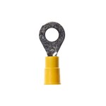 imagen de 3M Highland RV10-38Q Yellow Butted Vinyl Plastic Butted Ring Terminal - 1.26 in Length - 0.54 in0.54 in Wide - 0.25 in Max Insulation Outside Diameter - 0.135 in Inside Diameter - 3/8 in Stud - 60034