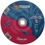 imagen de Weiler Tiger AO Disco esmerilador 57137 - 9 pulg. - Óxido de aluminio - 24 - R