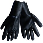 imagen de Global Glove 610R Negro XL PVC Guantes resistentes a productos químicos - acabado Áspero - Longitud 10 pulg. - 610R LG