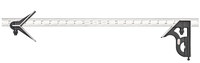 imagen de Starrett Hierro fundido Plaza combinada - longitud de 24 pulg. - C11HC-24-4R