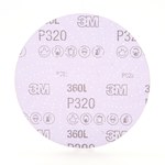 imagen de 3M Hookit Recubierto Óxido de aluminio Morada Disco de velcro - Óxido de aluminio - 6 pulg. - P320 - Muy fino - 20801