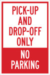 imagen de Brady B-555 Aluminio Rectángulo Cartel de información, restricción y permiso de estacionamiento Blanco - 12 pulg. Ancho x 18 pulg. Altura - 129639