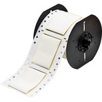 imagen de Brady B33D-1500-2-345 Funda de impresora troquelada - 2 pulg. x 1 1/2 pulg. - Blanco - B-345