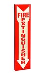 imagen de Brady Prinzing Acrílico Rectángulo Cartel de equipo de fuego Blanco - 4.5 pulg. Ancho x 18 pulg. Altura - SP184L