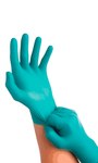 imagen de Ansell TouchNTuff 92-616 Blue X-Small Powder Free Disposable Gloves - Food Grade - 9 in Length - Rough Finish - 3 mil Thick - 586312
