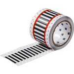 imagen de Brady Permasleeve 2HX-187-2-BK-2 Funda de impresora troquelada - 0.984 pulg. x 0.331 pulg. - Negro - B-7642