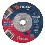 imagen de Weiler Tiger Disco de corte y esmerilado 57100 - 4.5 pulg. - Óxido de aluminio - 30 - R