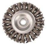 imagen de Weiler 08024 Wheel Brush - 3 in Dia - Knotted - Standard Twist Steel Bristle