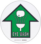 imagen de Brady Toughstripe B-534 Poliéster Círculo Cartel de lavado de ojos - 17 pulg. Ancho x 17 pulg. Altura - Laminado - 104507