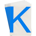 imagen de Brady Toughstripe 121755 Etiqueta en forma de letra - K - Azul - 6 pulg. x 8 pulg. - B-514