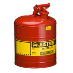 imagen de Justrite Lata de seguridad 7150100 - Rojo - 5 gal Capacidad - Acero inoxidable - JUSTRITE 7150100