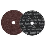 imagen de 3M Scotch-Brite Disco de acondicionamiento de superficies de cambio rápido 67239 - Cerámica con forma de precisión - 7 pulg. - Grueso - 120+