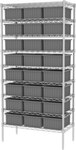 imagen de Akro-mils Akro-Grid Sistema de estantería fijo AWS183633166 - Acero - 9 estantes - 24 gavetas - AWS183633166 GREY