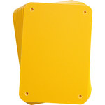 imagen de Brady B-401 Poliestireno Rectángulo Señalamiento en color amarillo Amarillo - 6.25 pulg. Ancho x 4.25 pulg. Altura - 13621