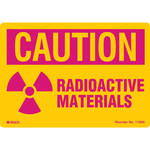 imagen de Brady B-7569 Poliéster Rectángulo Cartel de peligro de radiación Amarillo - 5 pulg. Ancho x 3.5 pulg. Altura - 17999LS