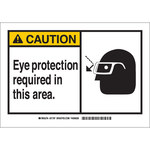imagen de Brady B-555 Aluminio Rectángulo Cartel de PPE Amarillo - 10 pulg. Ancho x 7 pulg. Altura - 46473