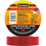 imagen de 3M Scotch 35 Red PVC Insulating Tape - 3/4 in x 66 ft - 0.75 in Wide - 7 mil Thick - 10810