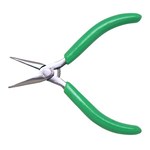 imagen de Xcelite by Weller Steel Smooth Needle Nose Curved Needle Nose Gripping Pliers - 5 in Length - Green Molded Plastic Grip - 43HVN
