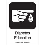 imagen de Brady B-555 Aluminio Rectángulo Señal de educación sobre la diabetes Blanco - 7 pulg. Ancho x 10 pulg. Altura - 142401