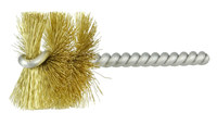 imagen de Weiler Brass Single Spiral Tube Brush - 3.5 in Length - 1 1/2 in Diameter - 0.008 in Bristle Diameter - 21152
