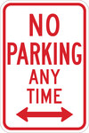 imagen de Brady B-959 Aluminio Rectángulo Cartel de información, restricción y permiso de estacionamiento Blanco - 12 pulg. Ancho x 18 pulg. Altura - 113303