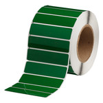 imagen de Brady THTEP-174-593-.5GN Rollo de etiquetas troqueladas para impresoras - 4 pulg. x 1 pulg. - Poliéster - Verde - B-593